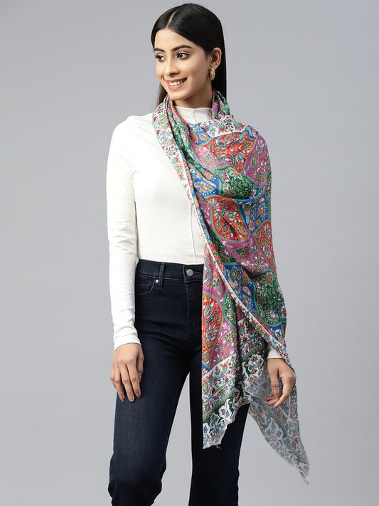 printed shawls, printed scarves, floral  shawl