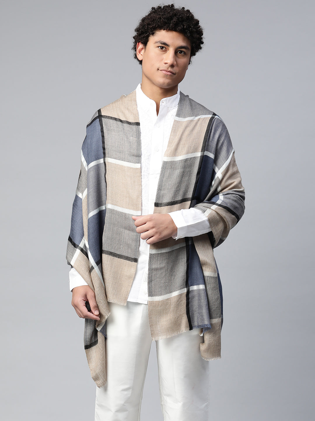 woolen shawl for gents, black shawl for men