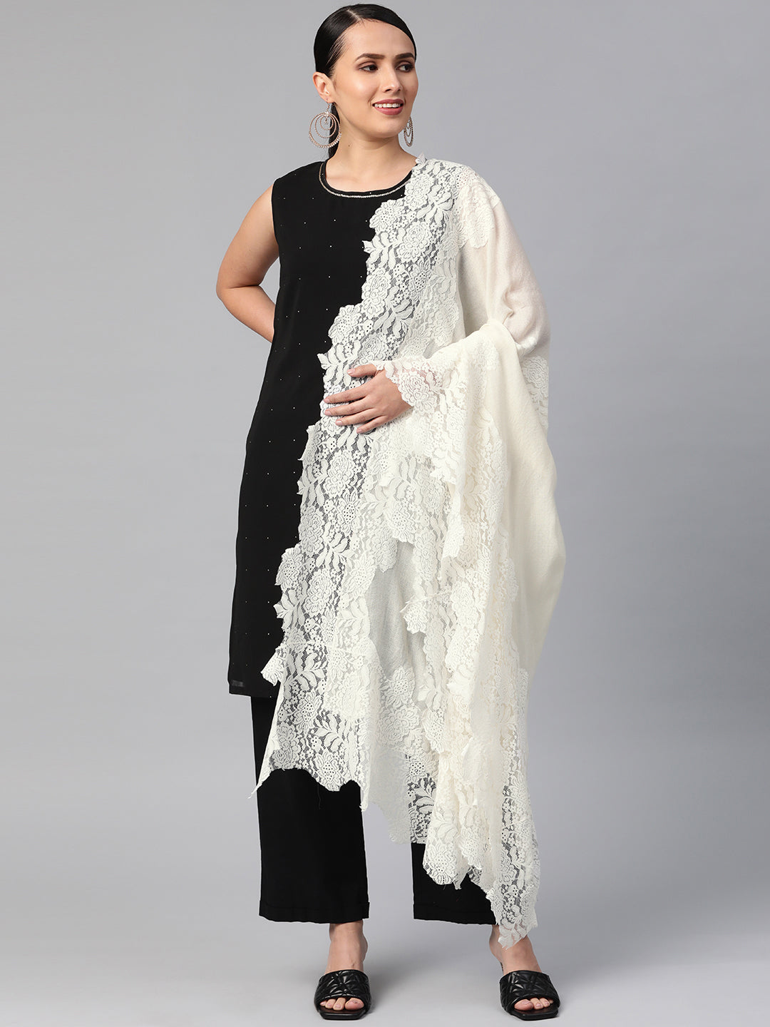 white shawl, lace shawl, winter shawls, winter scarves for women