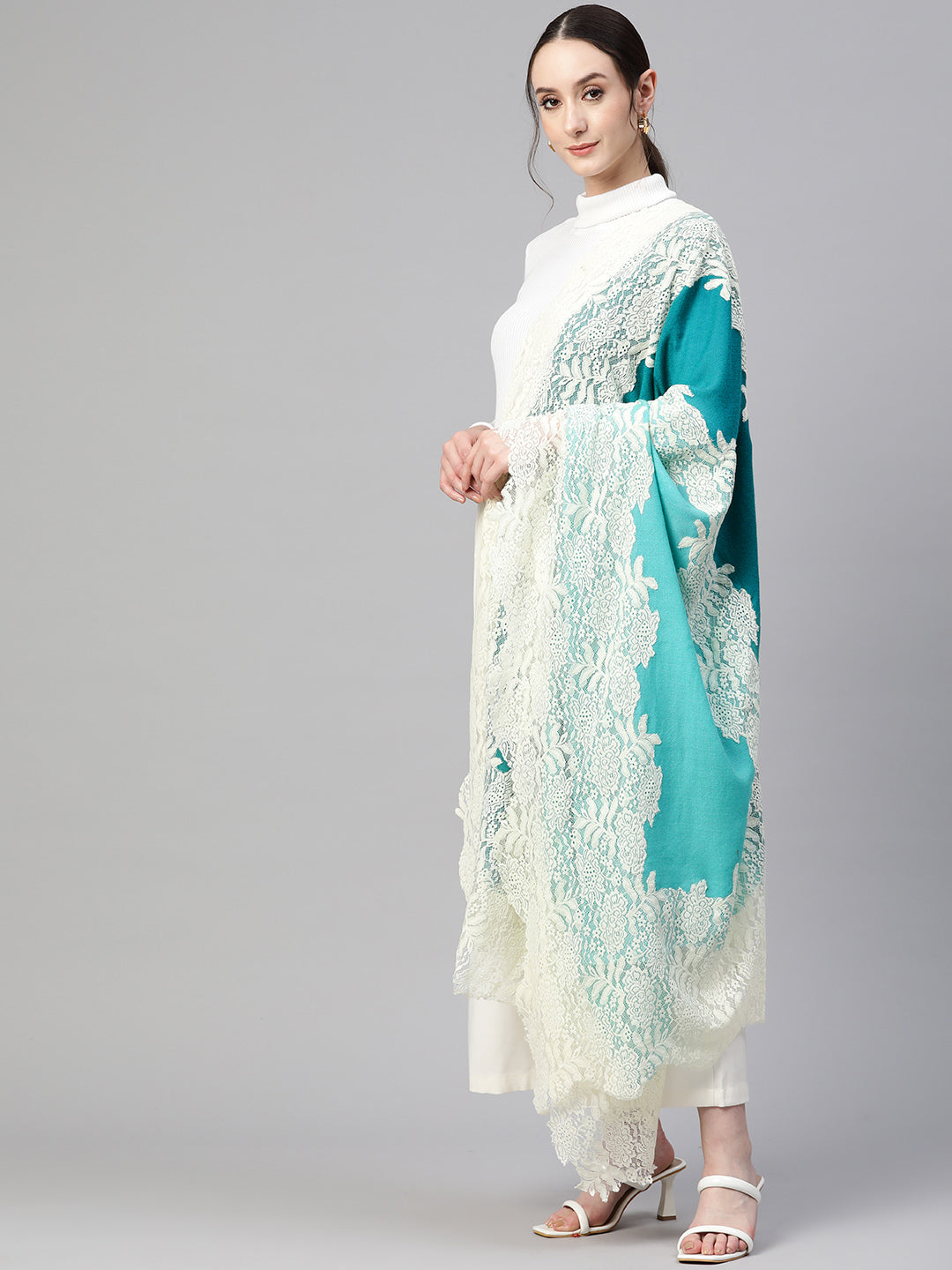 white shawl, blue shawl, shawls online
