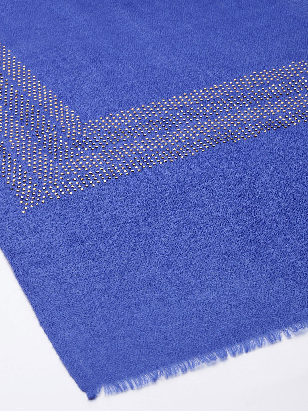 Blue Shawl Online with swarosvki border