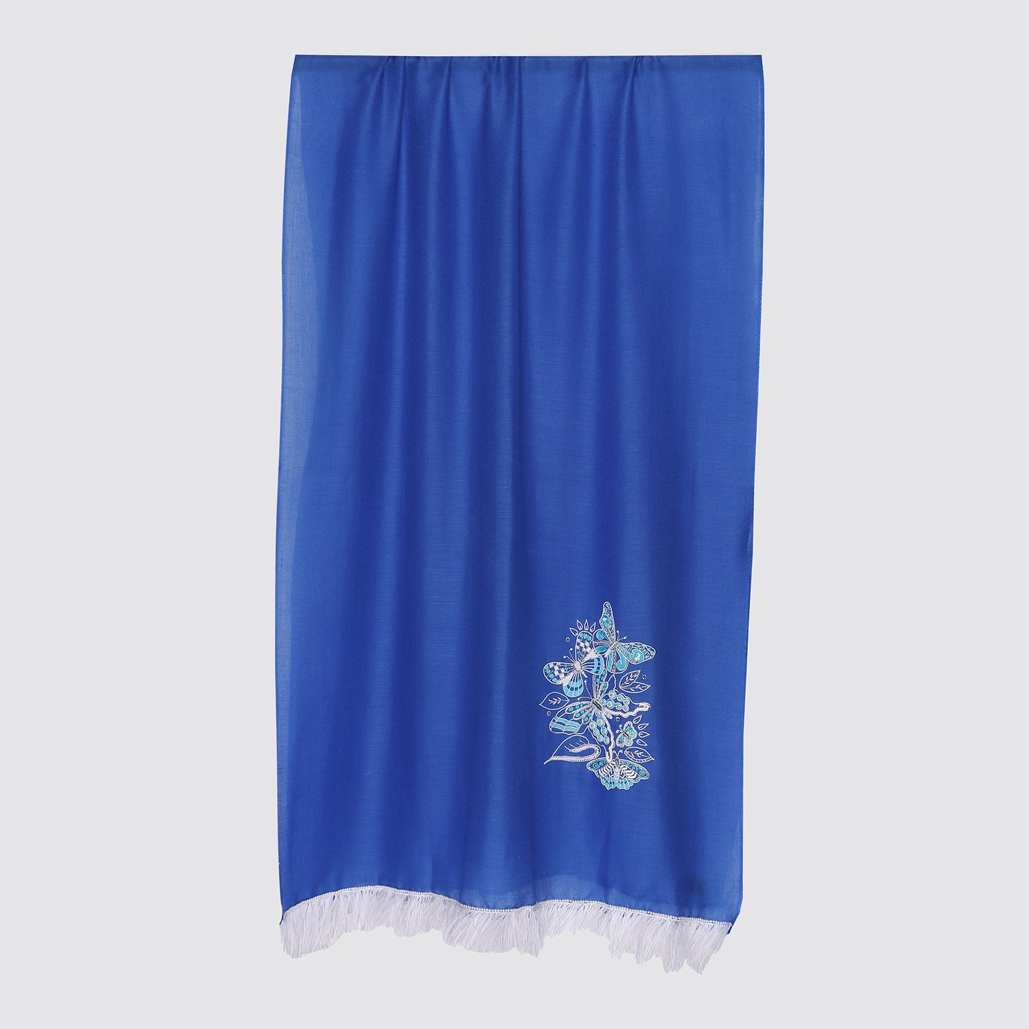 wedding shawl, feather shawl, blue shawl online 
