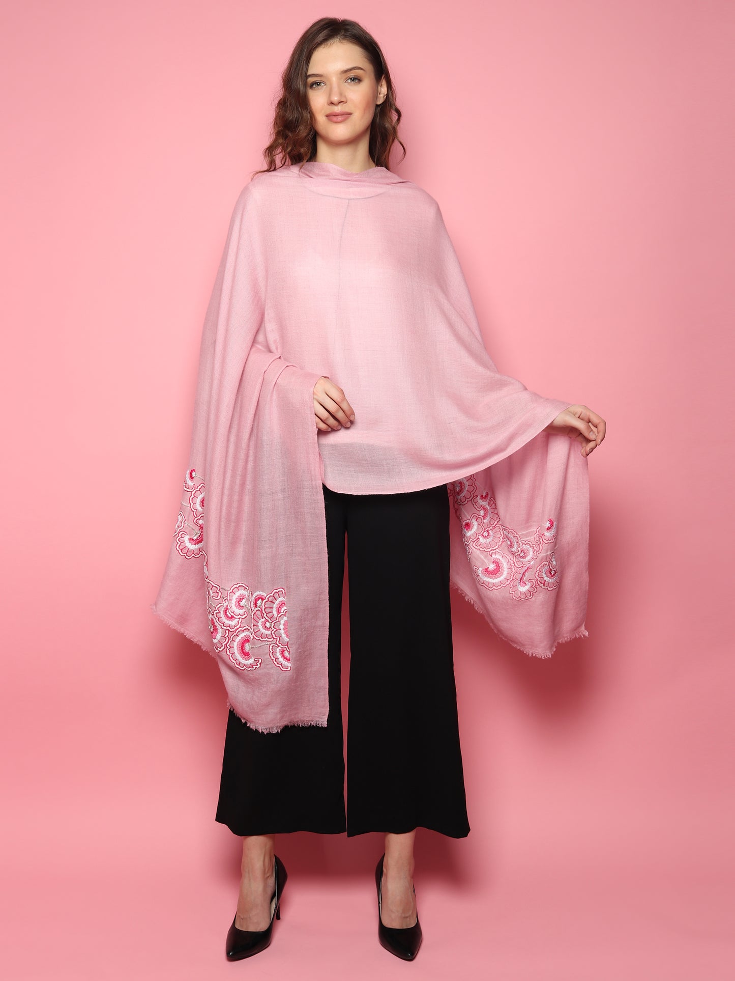 kashmiri embroidery shawl, ladies kashmiri shawl, embroidered pashmina shawl,pashmina shawl online 