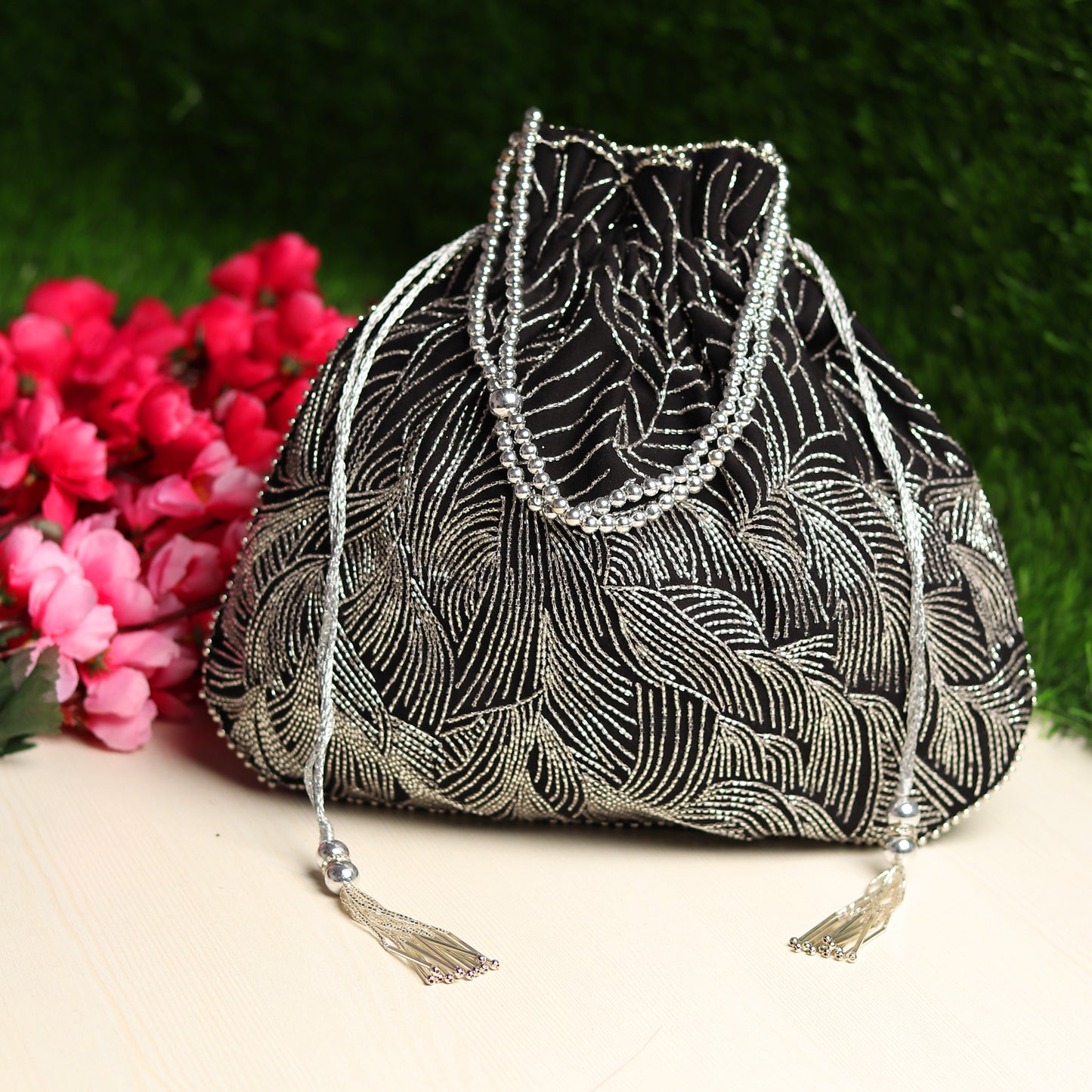 black purse online, designer potli bags online 