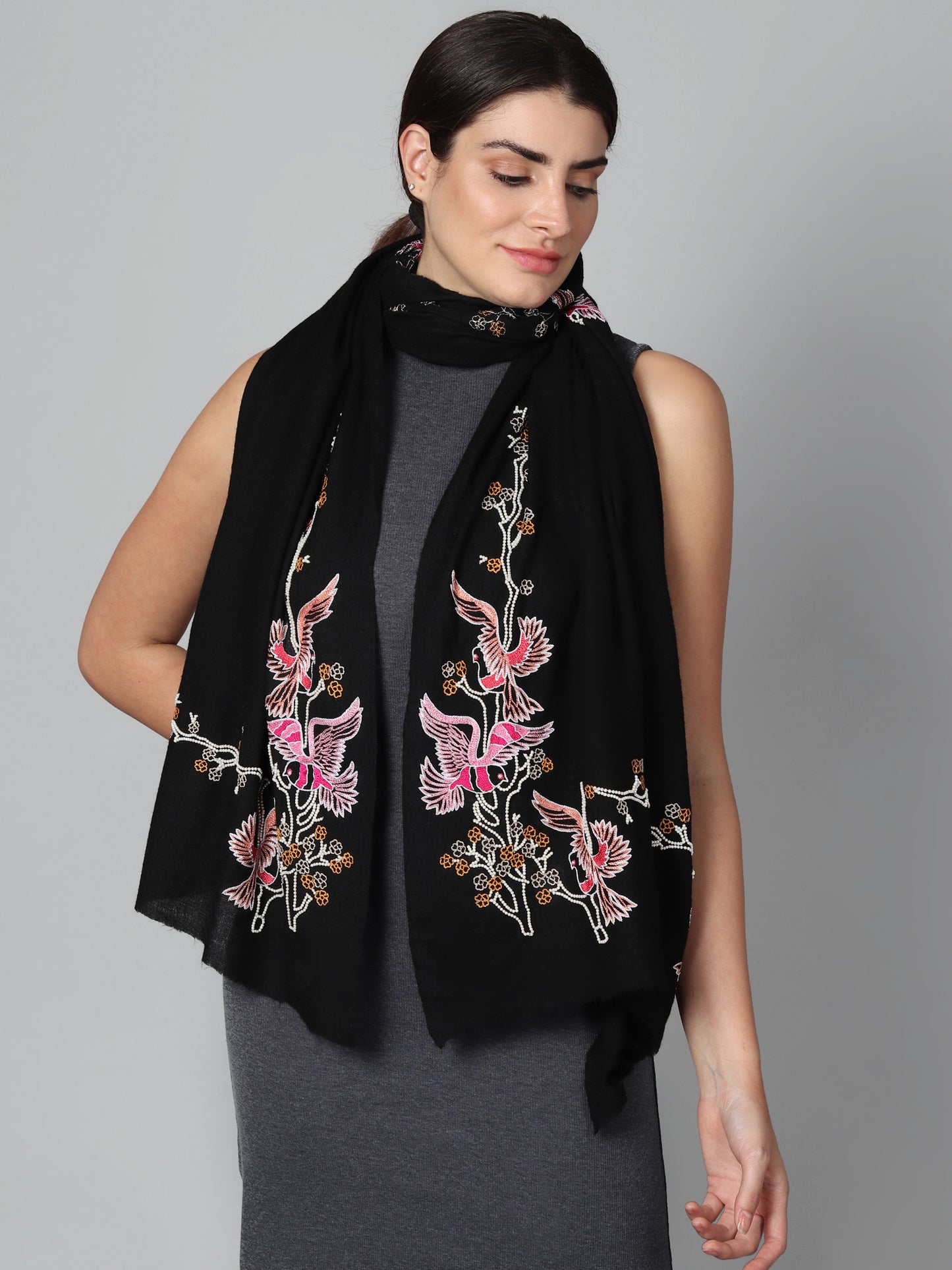 Black Pashmina Shawl, pashmina shawls online 