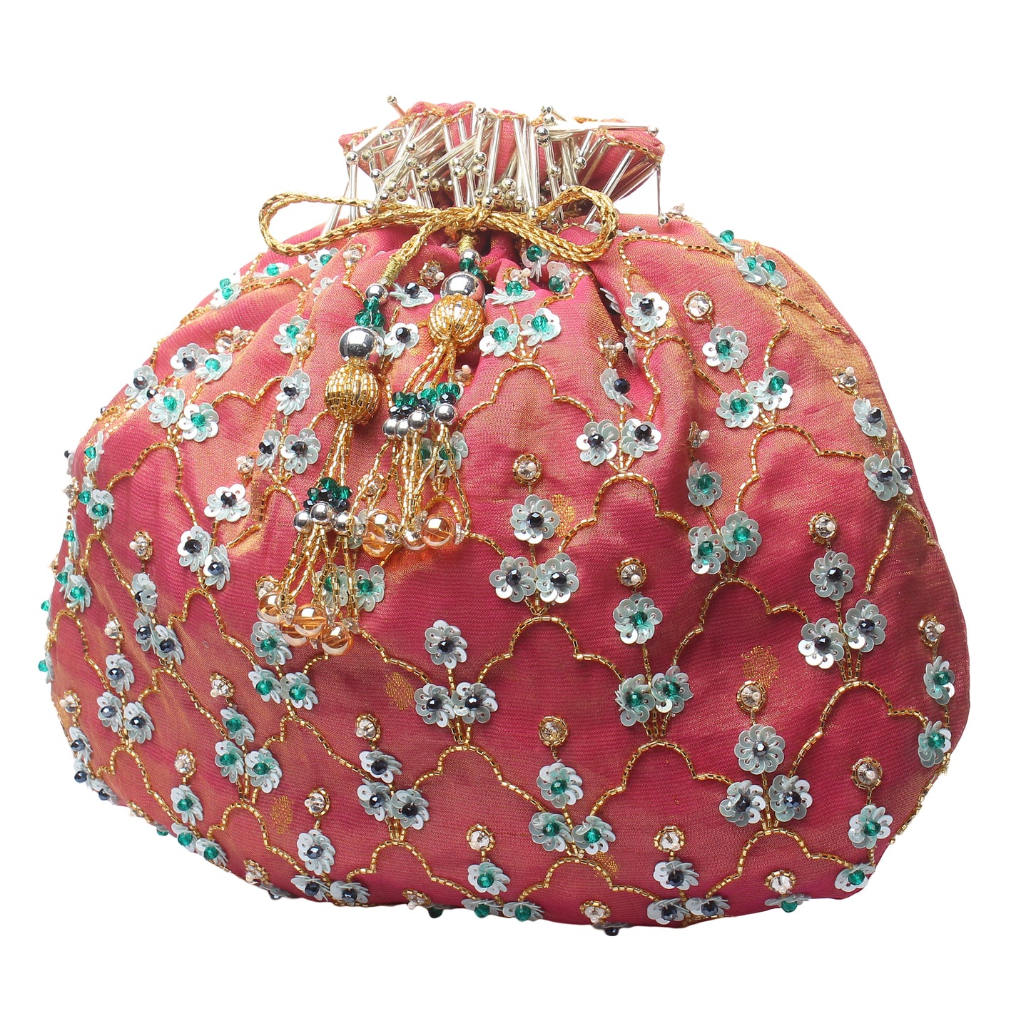potli bag with saree