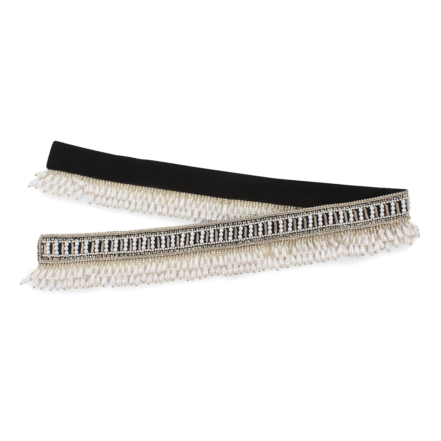waist belt for saree online india, white waist belt for saree